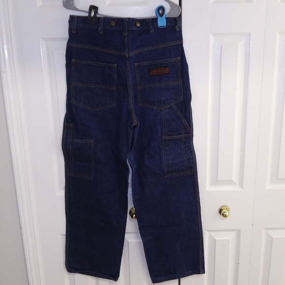 USA Works Five Brother Bootcut Blue Jeans 33 x 30 - Picture 9 of 10